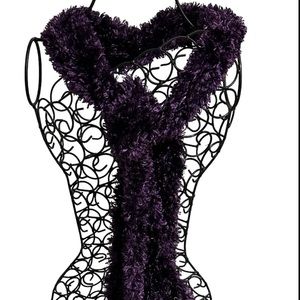 Purple Fuzzy Soft Multifunctional Ladies Scarf Size O/S NWOT